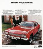 Ford Capri 1969 года